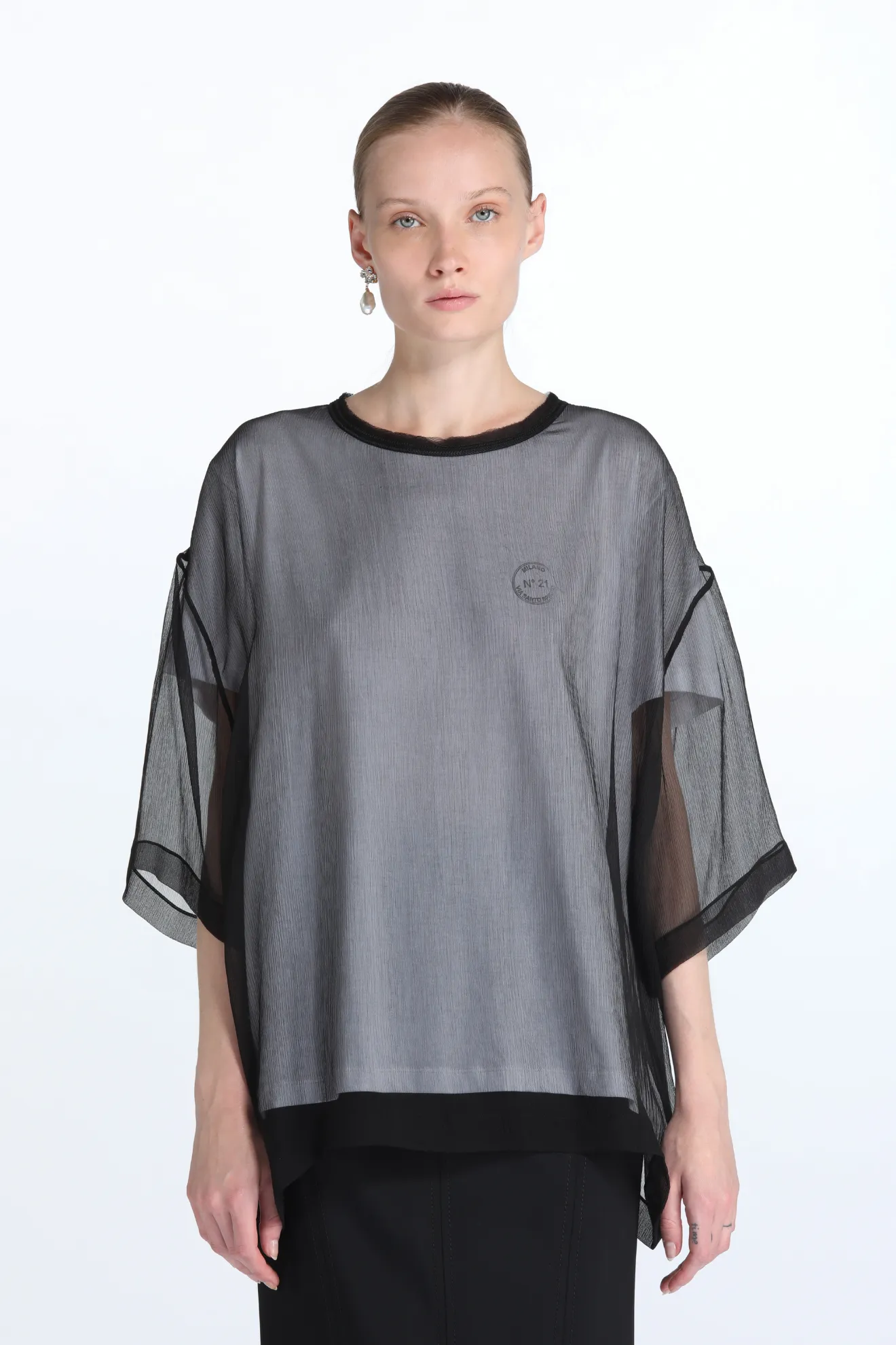 Oversized mesh hotsell t shirt dress