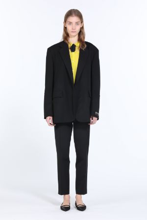 Oversized Single-Breasted Blazer in black | N°21 | Official Online Store