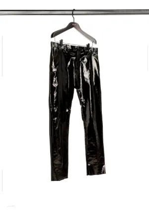 pantaloni crop in vinile nero | N°21 | Online Store Ufficiale