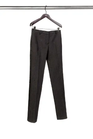 pantaloni slim in pizzo