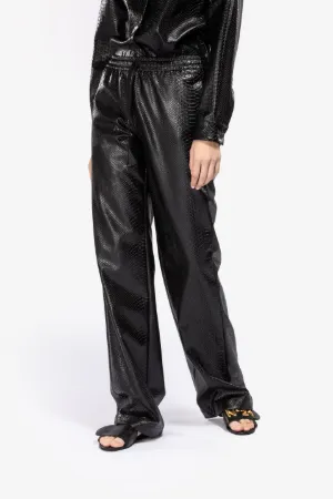 Pantaloni sportivi effetto serpente nero | N°21 | Online Store Ufficiale
