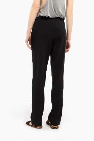 Patent Side Stripe Drawstring Trousers