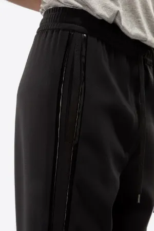 Patent Side Stripe Drawstring Trousers