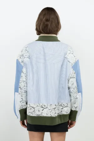 pinstripe bomber jacket