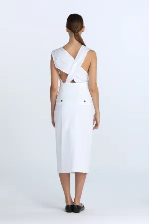 Pleated Asymmetric Dress
