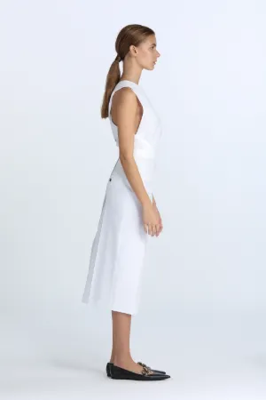 Pleated Asymmetric Dress