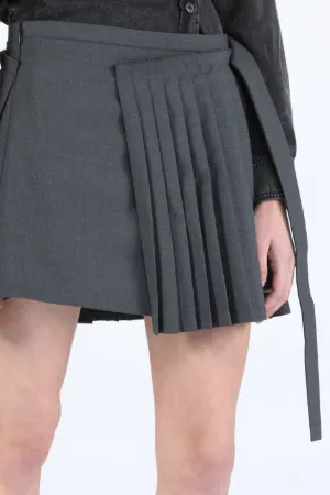 Grey pleated hotsell skirt 9mm