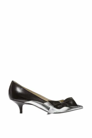 pointed kitten heel pumps