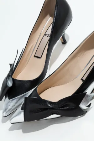 pointed kitten heel pumps