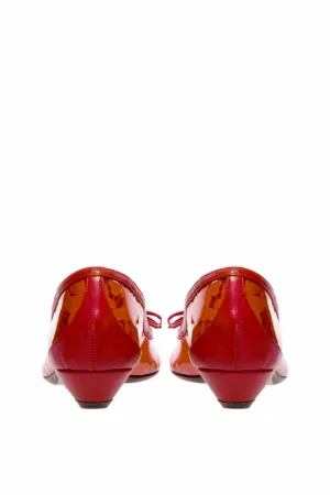 pointed pvc ballerina pumps