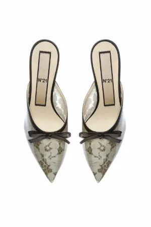 pointed pvc mules