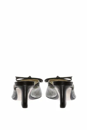 pointed pvc mules