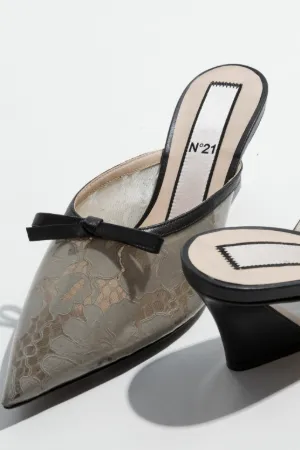 pointed pvc mules