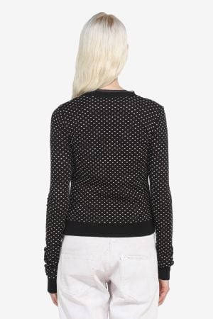 Polka Dot Cardigan in black, N°21