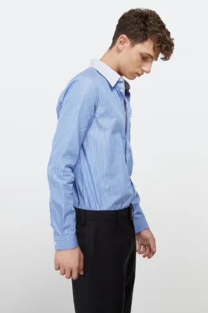 pvc pocket cotton-poplin shirt