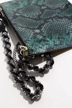 python-print medium pouch bag