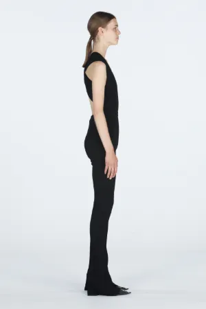 Ribbed-Knit Jumpsuit