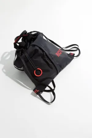 riot-print drawstring backpack