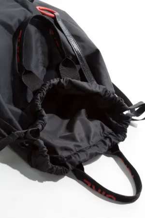 riot-print drawstring backpack