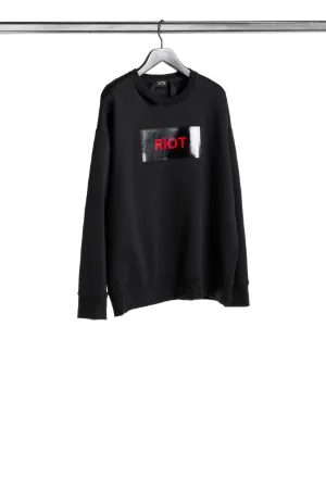 riot-print sweatshirt