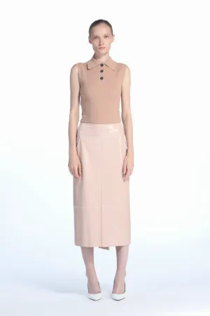 Ruffled PVC Skirt