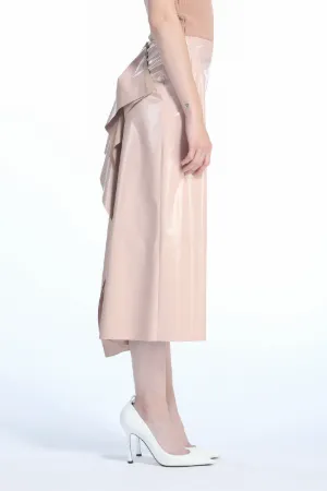Ruffled PVC Skirt