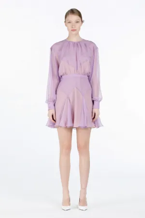 Semi-Sheer Mini Dress