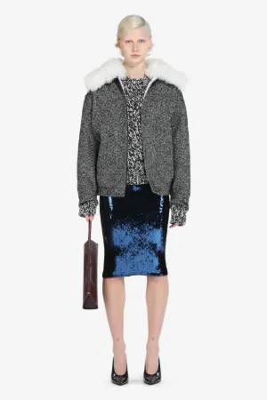 Sequin-Embellished Pencil Skirt