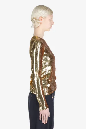 Sequin-Embellished Top