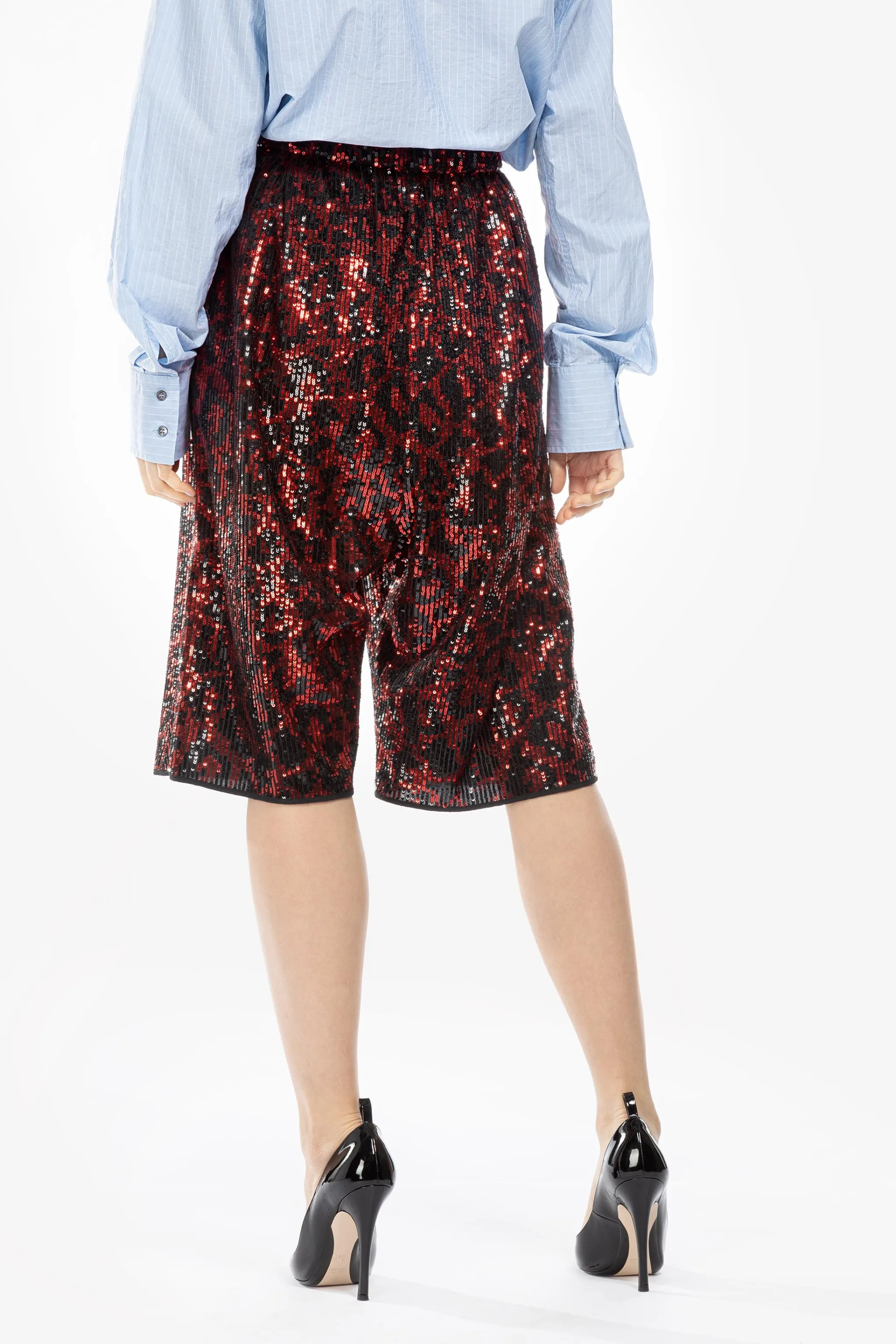 Sequin Leopard Bermuda Shorts | N°21 | Official Online Store