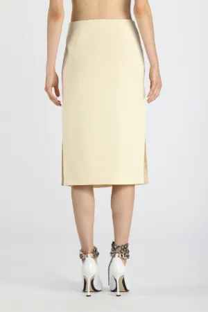 side-slit midi skirt