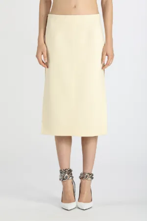 side-slit midi skirt