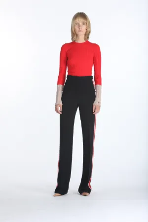 side-stripe tailored trousers