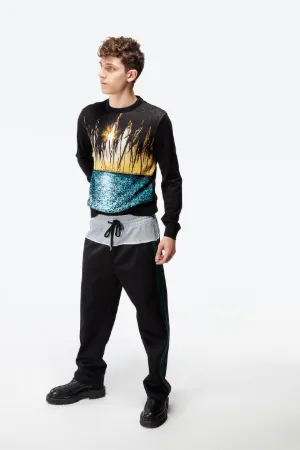 side stripe trackpants