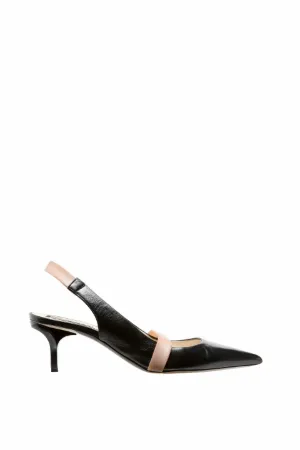 Slingbacks con cinturino a contrasto
