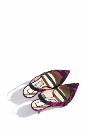 Slingbacks con cinturino a contrasto