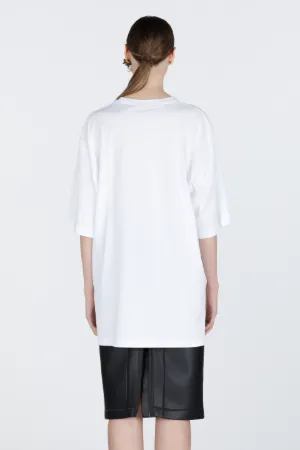 Slogan-Print Graphic Cotton T-Shirt