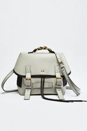 slouchy logo backpack