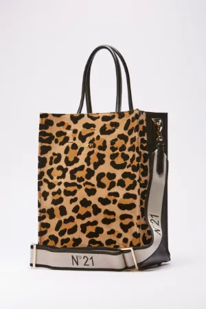 Small Leopard-Print Shopper