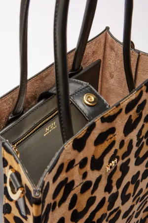 Small Leopard-Print Shopper