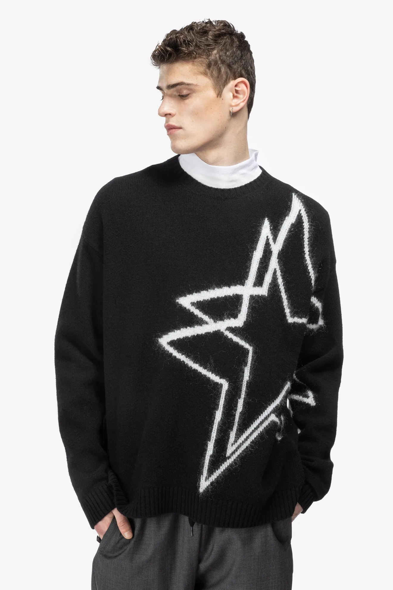 Star deals intarsia sweater