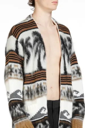Striped Intarsia Cardigan