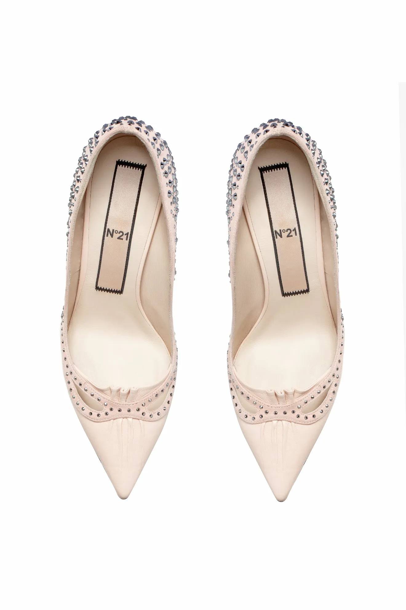 studded flat pumps