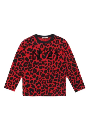 T-shirt Teen con stampa animalier