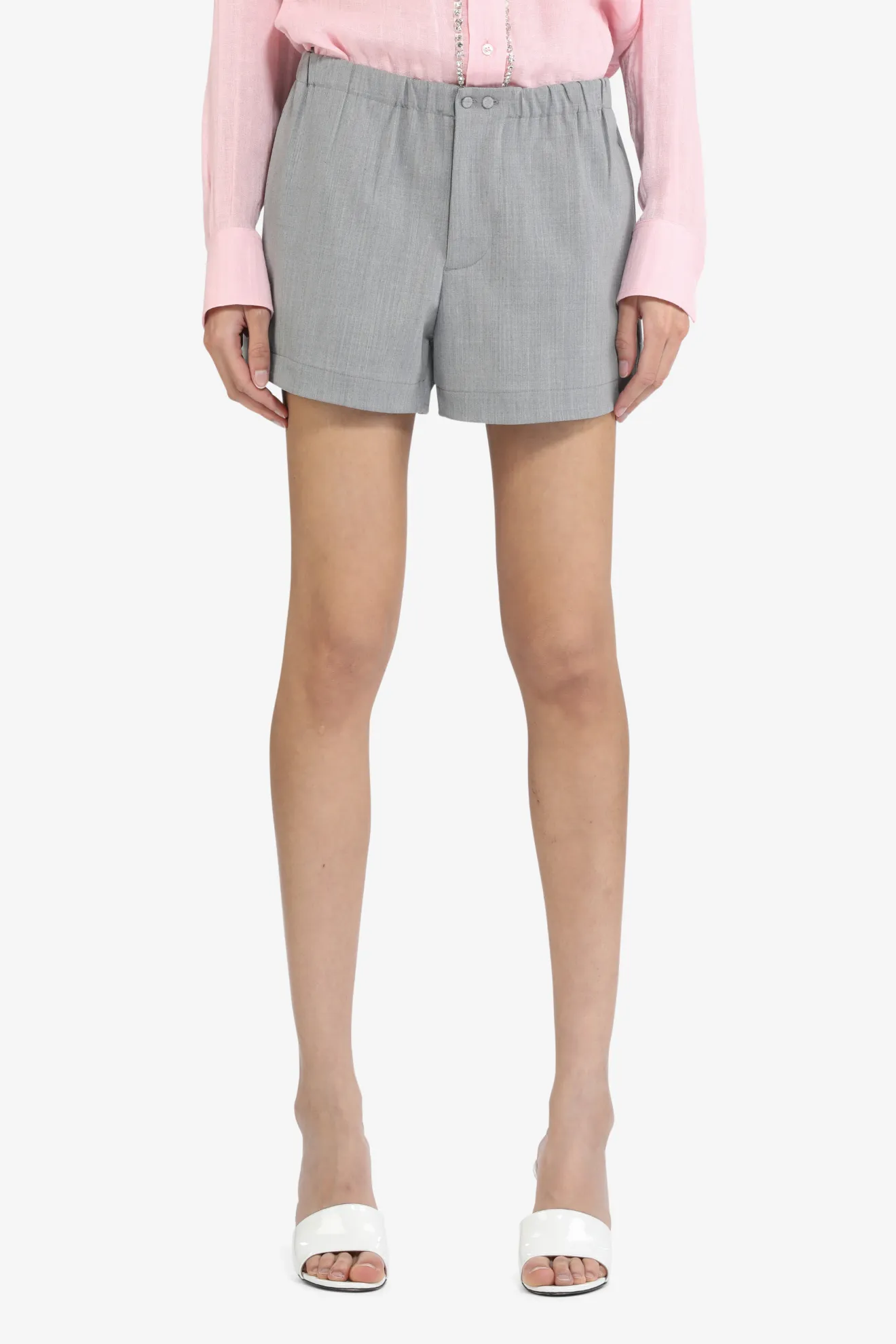 Grey sales tailored shorts