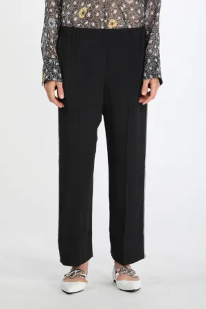 tailored straight-leg trousers