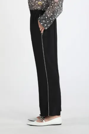 tailored straight-leg trousers
