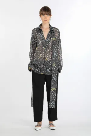 tailored straight-leg trousers