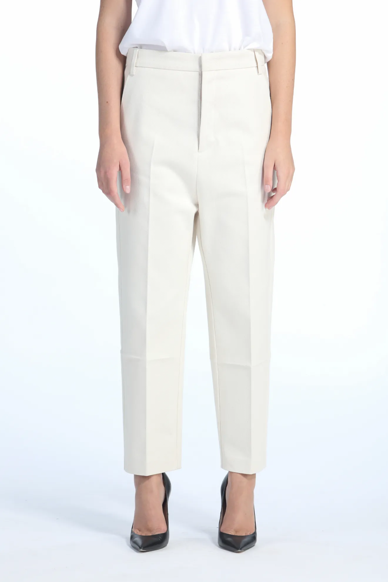 tailored straight leg trousers