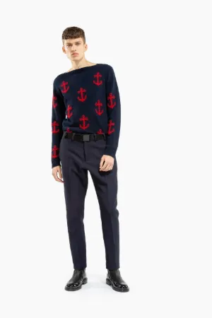Tailored twill trousers